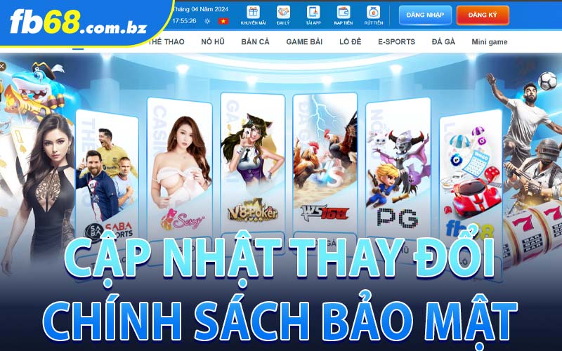 Cập Nhật Thay Đổi Chính Sách Bảo Mật